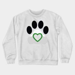 Pride Paw: Demiromantic Pride Crewneck Sweatshirt